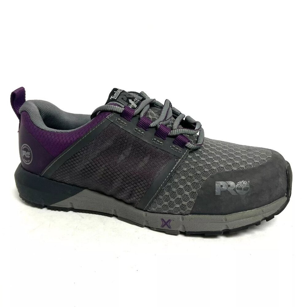 Timberland Pro Day One Safety Radius Sneaker Gray Womens Size 7.5W